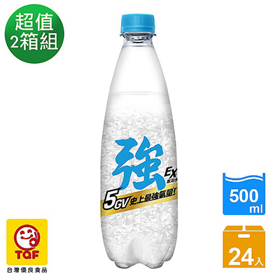 泰山 強氣泡水(500mlx24入) x2箱
