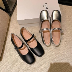 真皮軟面蝴蝶結瑪莉珍鞋