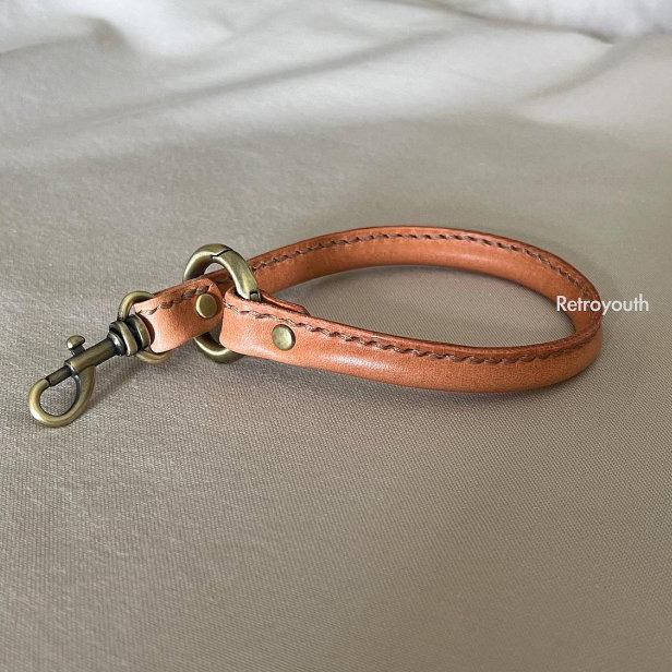 植鞣皮革手機掛繩/手腕繩