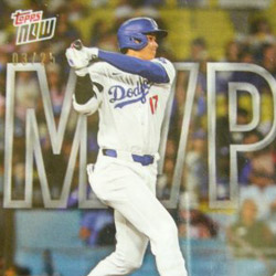 大谷翔平國聯全票通過年度MVP紀念紫平行鑑定卡