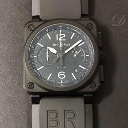 柏萊士 全新黑色陶瓷錶殼軍錶