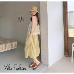 日系百搭輕薄透氣涼感A字褲裙