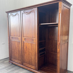 樟木8尺滑門衣櫃