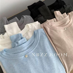 天絲羊毛韓系簡約小金片內搭長袖T恤