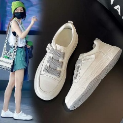 厚底真皮運動鞋