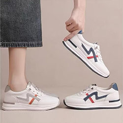 真皮運動休閒鞋