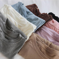 溫柔純色打底薄款針織衫