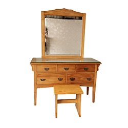 全實木化妝桌椅
