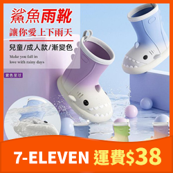 大嘴鯊親子雨靴