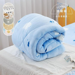 親膚超柔法蘭絨舖棉暖暖被