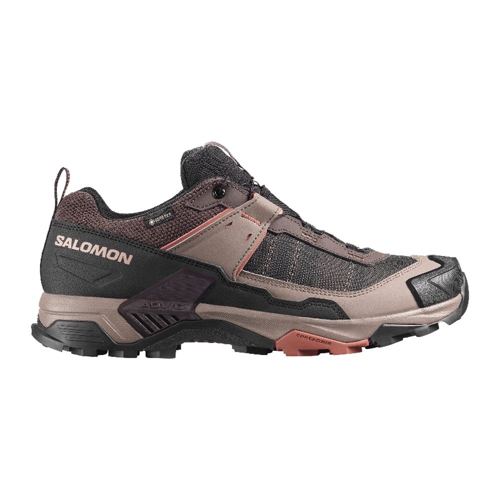 羅武 Salomon索羅門】X ULTRA 5 GORE-TEX Men 防水登山鞋黑咖啡| 野跑鞋