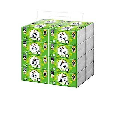 舒潔 蓬柔舒膚抽取衛生紙100抽X64包(2種包裝隨機出貨)