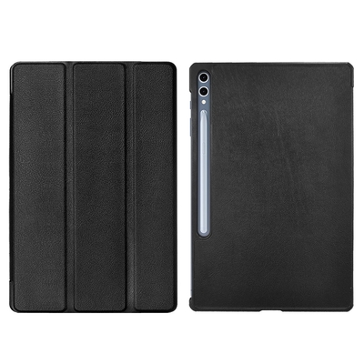Metal-Slim Samsung Galaxy Tab S10+ SM-X820/SM-X826 高仿小牛皮三折站立磁吸皮套