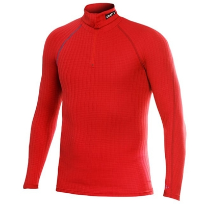 【Craft】男 ZERO EXTREME ZIP TURTLENECK長袖拉鍊T領排汗衣.上衣.衛生衣.車衣 194610-2428 紅