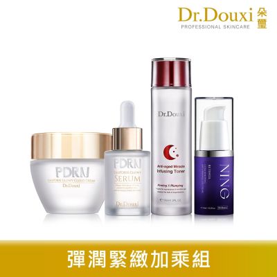 Dr.Douxi朵璽 Dr.Douxi 朵璽 彈潤緊緻加乘組(熬夜前導液 150ml+A醇撫紋眼霜 15ml+PDRN外泌體水光精華 30ml+PDRN外泌體水光雲朵霜 50ml)