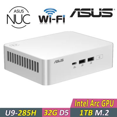 ASUS 華碩 NUC 15 PRO+ {YAIN9-008}AI迷你電腦(U9-285H/32G D5/1TB)(RNUC15CRSU900009)