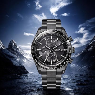 CITIZEN 星辰 ATTESA 鈦金屬全球電波光動能腕錶 男錶 手錶 聖誕節 禮物-42mm AT8294-59E