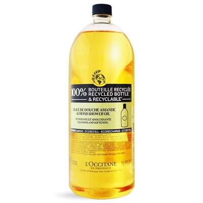 L'OCCITANE歐舒丹 L OCCITANE 歐舒丹 杏仁沐浴油補充瓶500ml-百貨公司貨