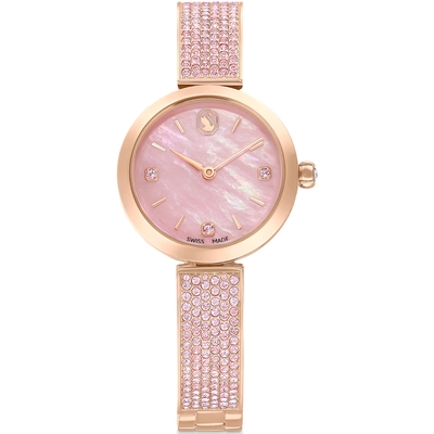 SWAROVSKI 施華洛世奇 Illumina 浪漫粉 時尚腕錶 女錶 手錶 禮物-28mm 5678756