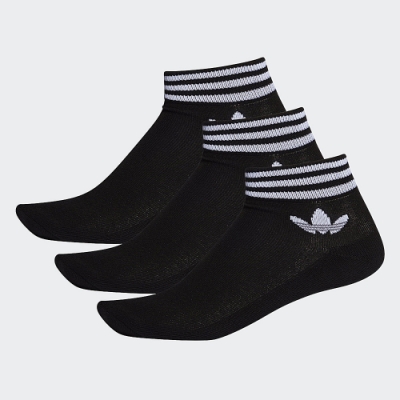 【adidas 愛迪達】 ADICOLOR 腳踝襪 3 雙入 - Originals 男/女 EE1151