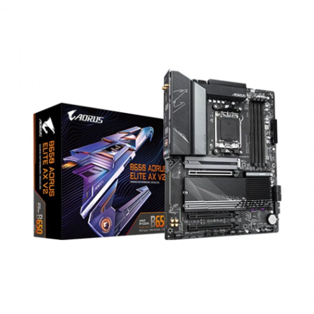 技嘉 B650 AORUS ELITE AX V2(ATX/1H1P/Realtek 2.5Gb/Wi-Fi 6E+BT 5.3/註冊五年保) (GIGABYTE技嘉科技)