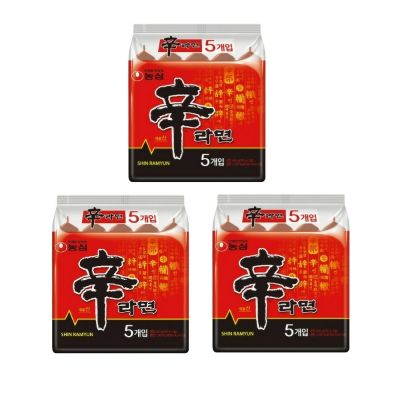 【NONG SHIM 農心】辛拉麵 官方境內版(120g X5包 X3袋)