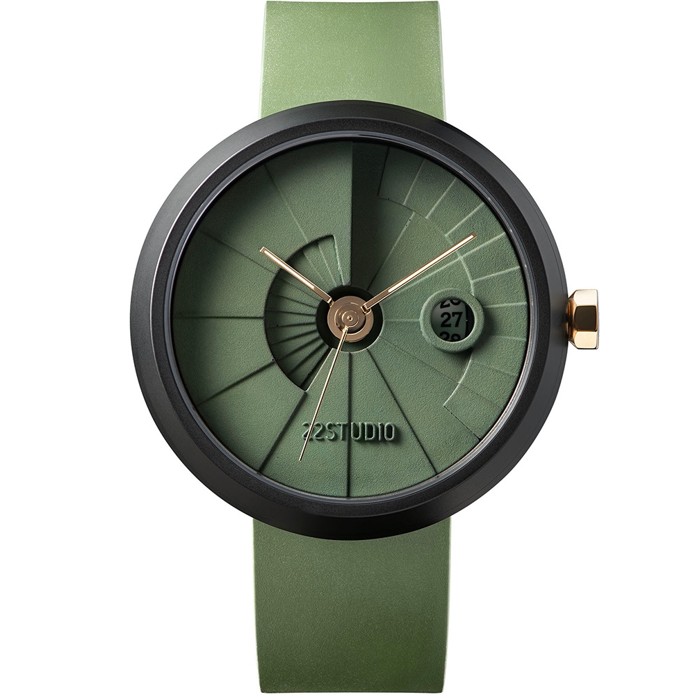 22STUDIO 四度空間十週年紀念版44mm-軍綠款(CW03034)