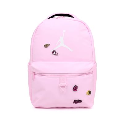 Nike 後背包 Jordan School 粉紅 13吋筆電包 徽章 喬丹 書包 JD2533057GS-003