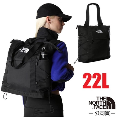 【The North Face】BOREALIS TOTE 背提兩用休閒單肩包22L.托特包.手提袋_52SV-4HF 摩登黑 N