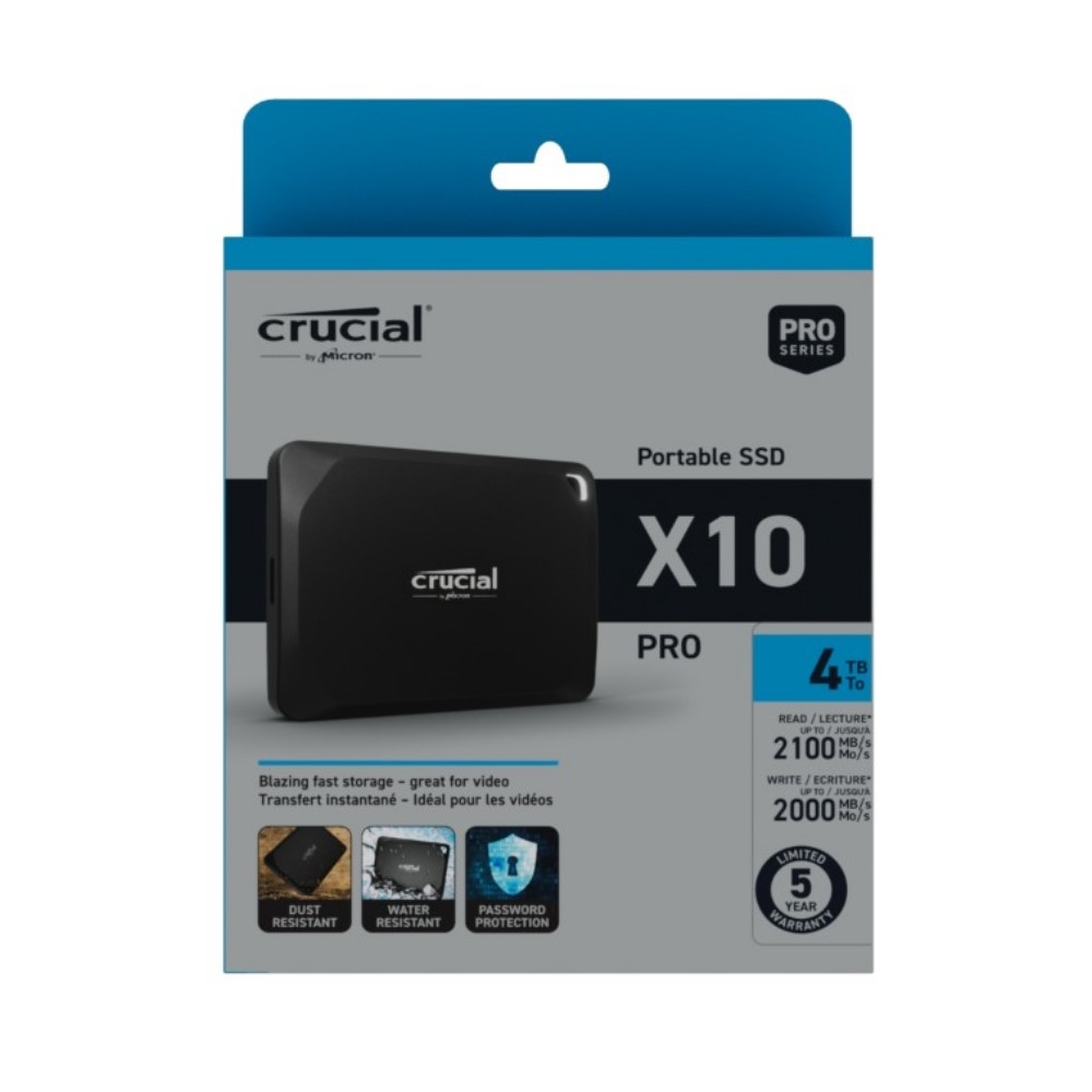 美光Crucial X10 Pro 4TB 外接式固態硬碟Portable SSD 4000G Type-C
