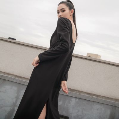 OB嚴選-銀離子抗菌質感美背休閒後開衩洋裝《KS0947-》