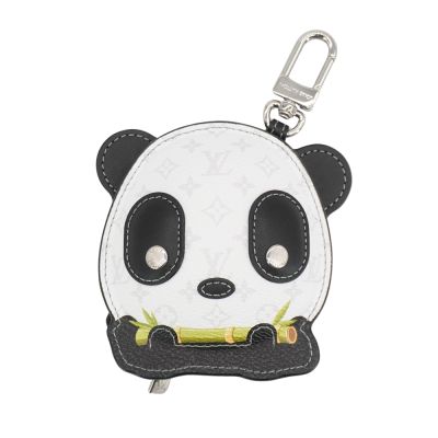 LOUIS VUITTON路易威登 Louis Vuitton LV路易威登 Panda 帆布手袋吊飾(M03397-黑白)