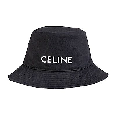 CELINE Logo刺繡漁夫帽(黑色)