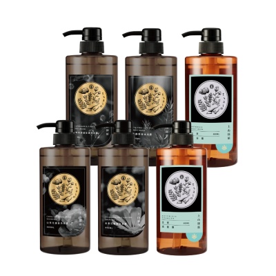 【tsaio上山採藥】 五星飯店洗髮沐浴-600ml任選4入(艾草/山茶花/露珠草/茶樹/金盞花)