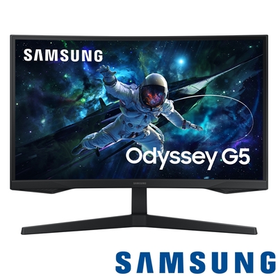 SAMSUNG三星 SAMSUNG S27CG552EC 27型 Odyssey G5 2K 165Hz曲面電競螢幕
