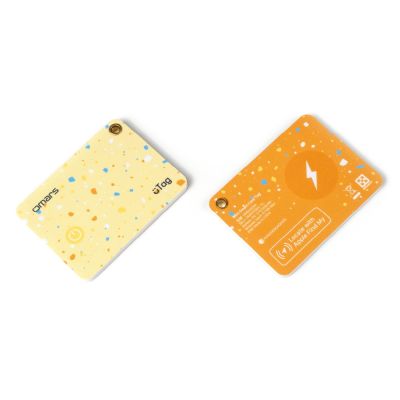 【omars】uTag智慧防丟卡-4入組｜iOS專用｜無線充電｜支援手機內建APP