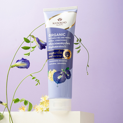 KHAOKHO考柯萃雙草本喚黑PLUS潤髮乳(蝶豆花&指甲花)280ml