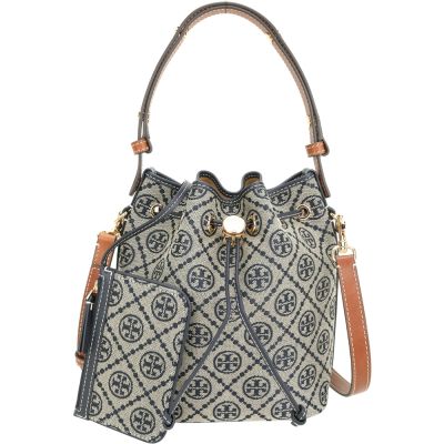 TORY BURCH Romy購物包/T Monogram水桶包
