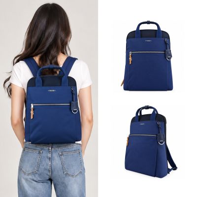 TUMI VOYAGEUR系列尼龍前口袋14吋筆電後背包(海軍藍)