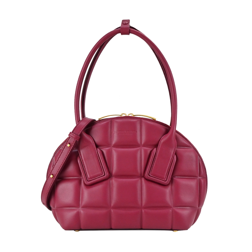 BOTTEGA VENETA 寶緹嘉   SWOOP 經典小牛皮手提/肩背包(酒紅)