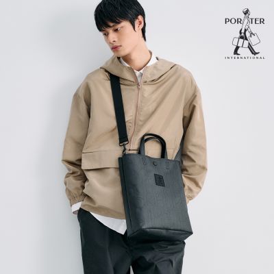 PORTER INTERNATIONAL - 雷雕新韻RENEW托特包 (M) - 黑