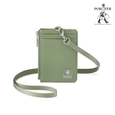 PORTER INTERNATIONAL - 復古品味MORI證件套 - 玉石綠