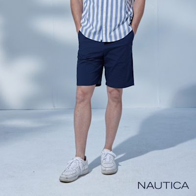 Nautica 男裝 COOLMAX都會休閒短褲-藍色