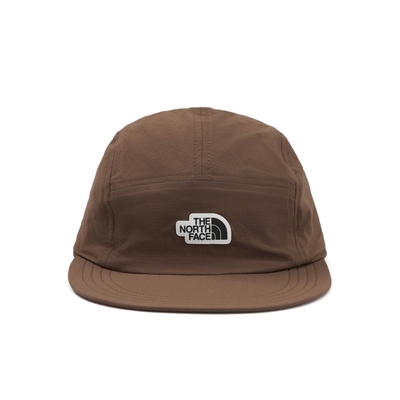 The North Face 官方旗艦 北面男女款棕色DWR防潑水舒適附收納口袋運動帽｜8CTG1OI