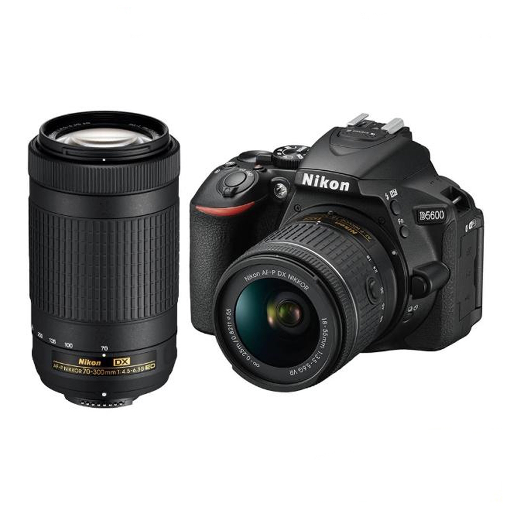 Nikon D5600 + AF-P 18-55mm VR + AF-P DX 70-300mm(公司貨) | 單眼/微