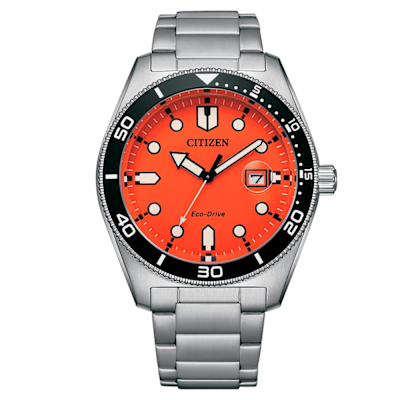 【CITIZEN 星辰錶】 Eco-Drive光動能潮男鋼帶錶 AW1760-81X (平行輸入)