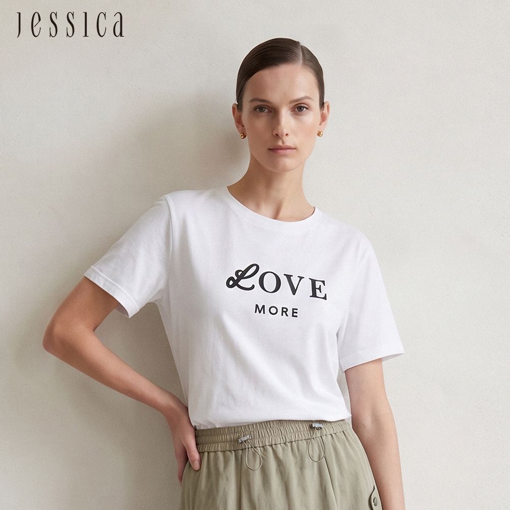 JESSICA - 百搭休閒愛更多棉質T恤上衣263601