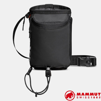 【MAMMUT 長毛象】Alpine Chalk Bag 超輕大開口耐磨攀巖粉袋 2050-00882-0001 黑
