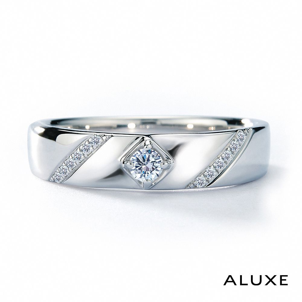 ALUXE 亞立詩 18K金情侶結婚戒指-男戒 RB0503