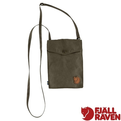 【Fjallraven 北極狐】 Pocket 防潑水耐磨旅行隨身袋.手機證件袋.零錢包.隨身包.側背小包 24221-633 深橄欖